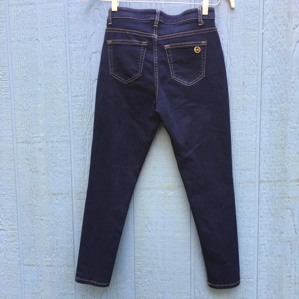 Michael Kors Women's Size 4 Dark Blue Skinny Jeans v6x